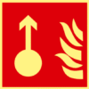 Señal de acceso de bomberos