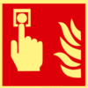 señal de pulsador de alarma